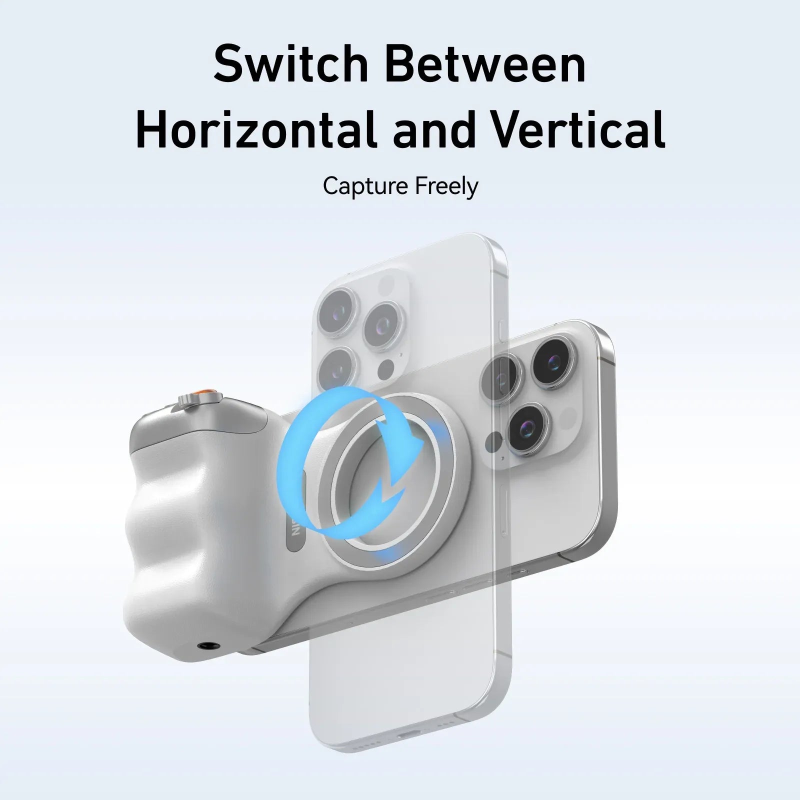 Telesin Fun Shot Magnetic Phone Grip | Shooting Aid for Apple, Xiaomi, OnePlus & More