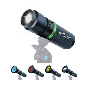G-Flash PRO RGB 30W LED Video Light 5000mAh USB-C CRI95+ 4 Colors Fan Portable - image 1