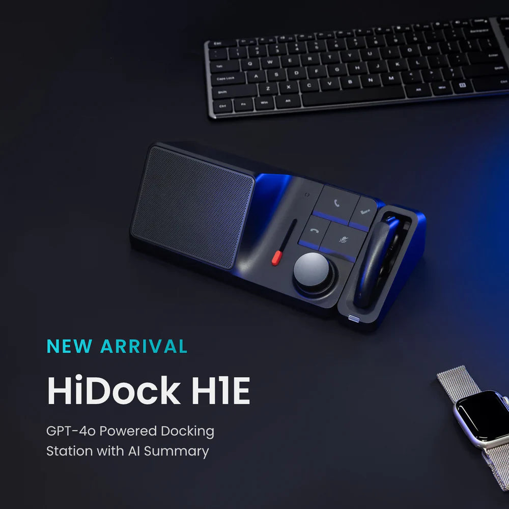 HiDock H1E: ChatGPT-Powered Audio Dock with AI Summary