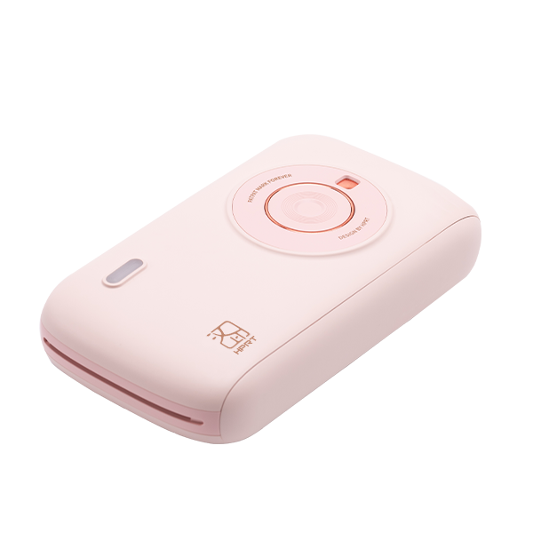 HPRT Mini Photo Printer for iPhone, Smartphone, Portable Instant Picture Printer with Bluetooth, Wireless Thermal Dye Sublimation Photo Printer CP2100 (Pink, Printer + 10 Sheets)