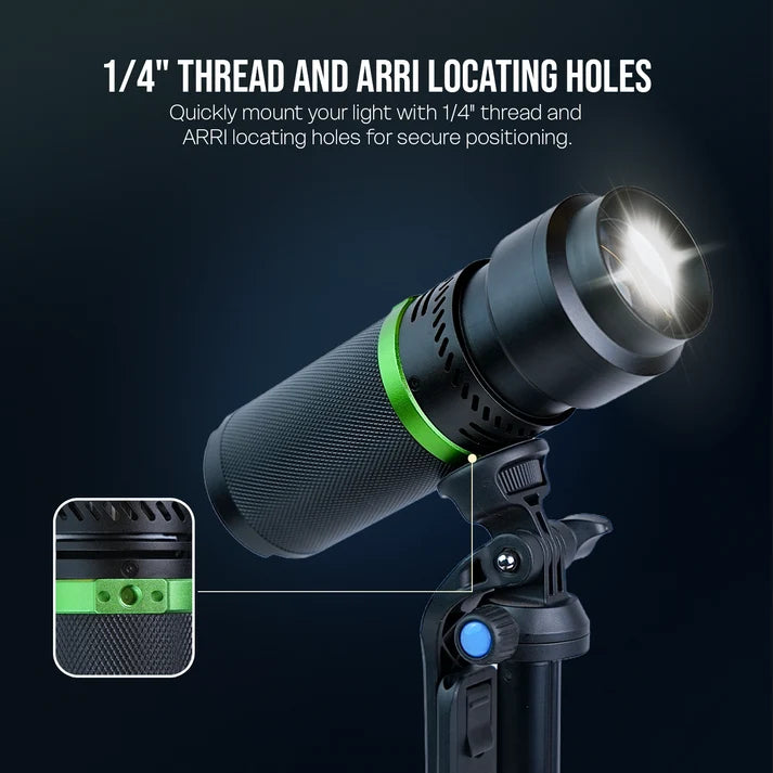 G-Flash PRO RGB 30W LED Video Light 5000mAh USB-C CRI95+ 4 Colors Fan Portable - image 6