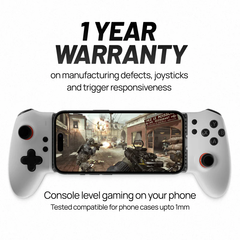 Headshot Pro Mobile Gaming Controller – Zero Lag, Hall Effect Joysticks, Pass-Through Charging (Android/iOS) (Limited Stock)