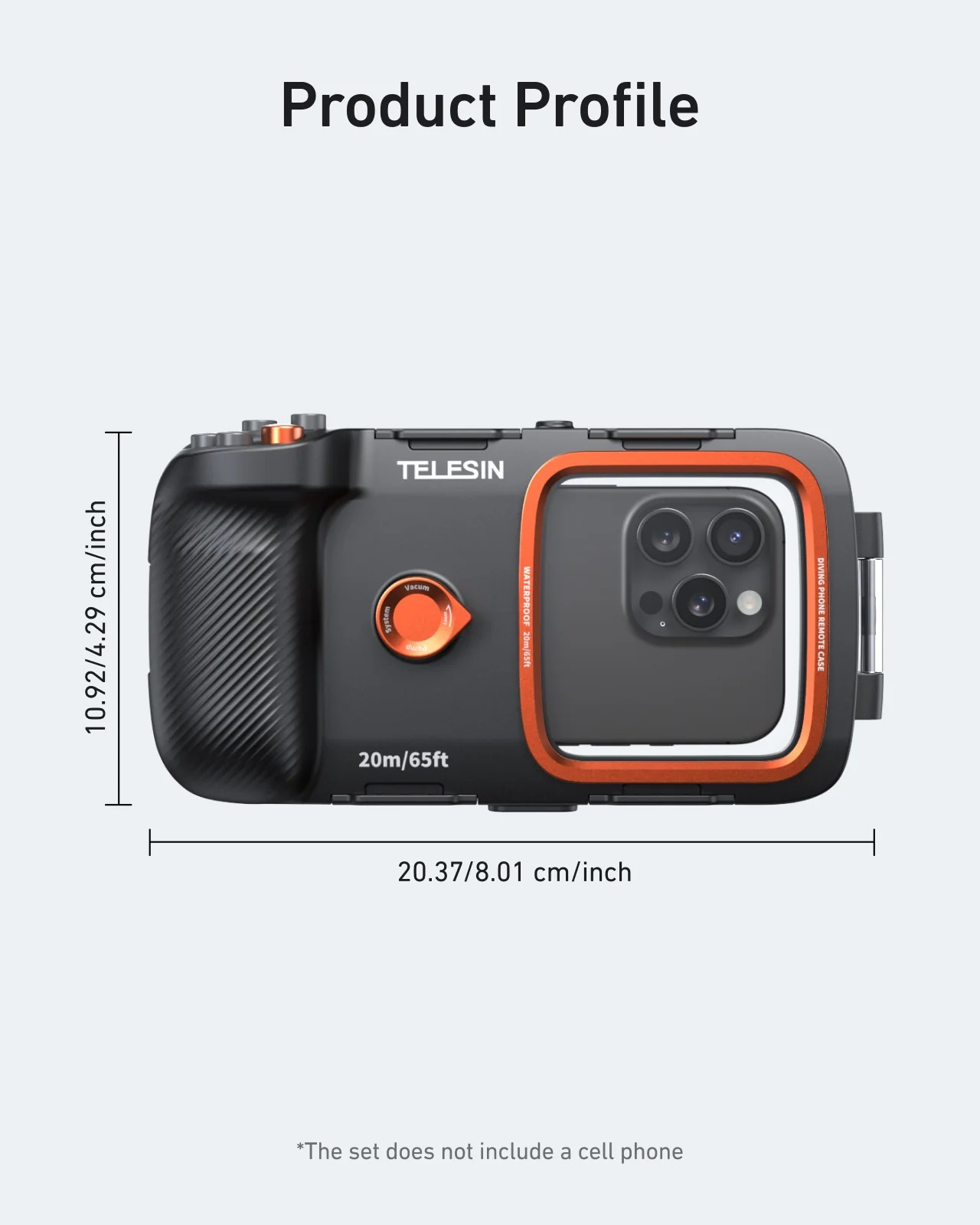 TELESIN Underwater Diving Phone Case