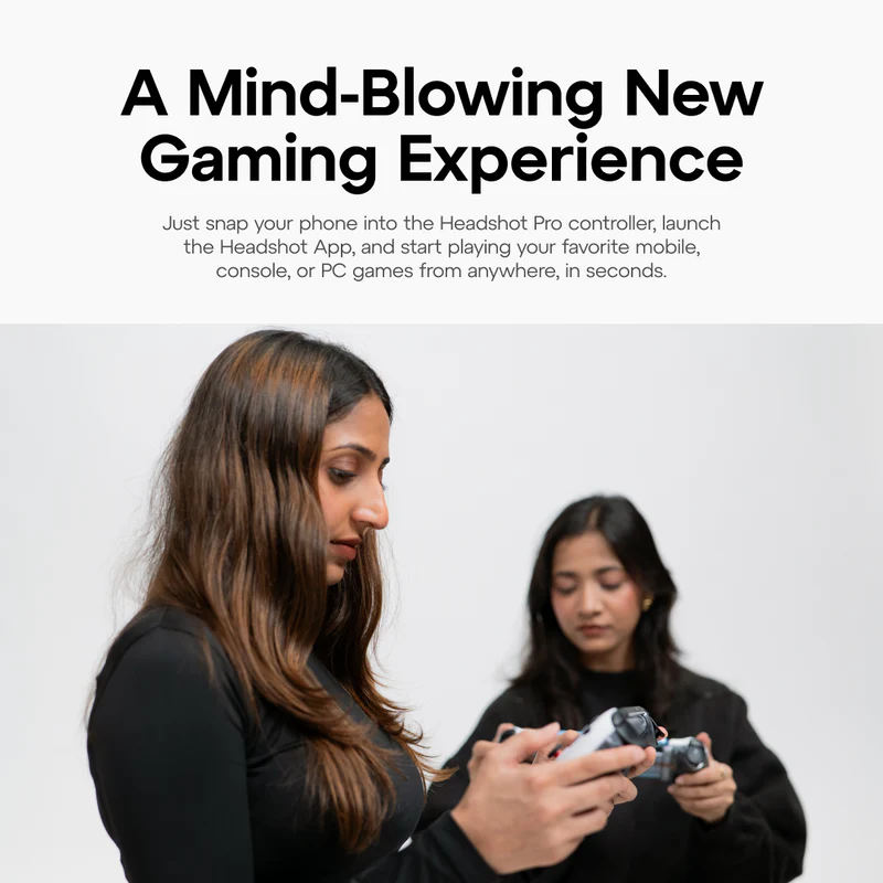 Headshot Pro Mobile Gaming Controller – Zero Lag, Hall Effect Joysticks, Pass-Through Charging (Android/iOS) (Limited Stock)