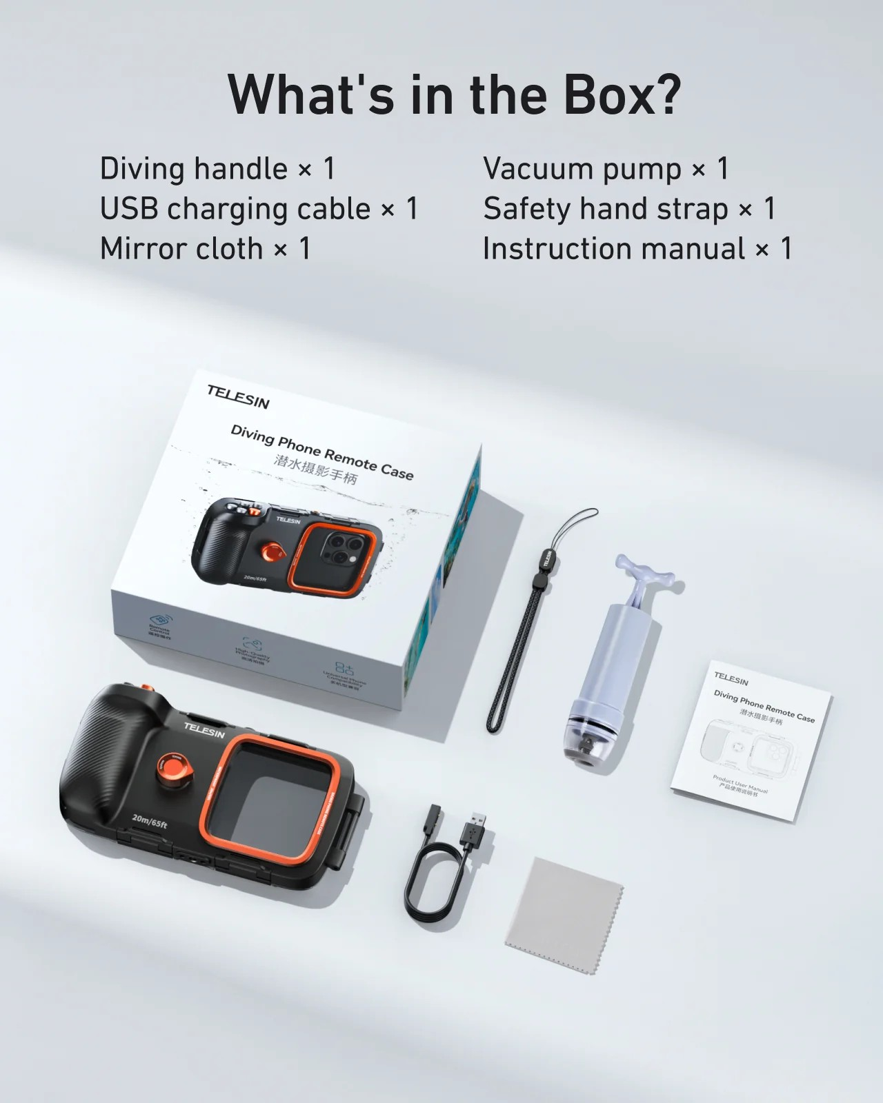 TELESIN Underwater Diving Phone Case