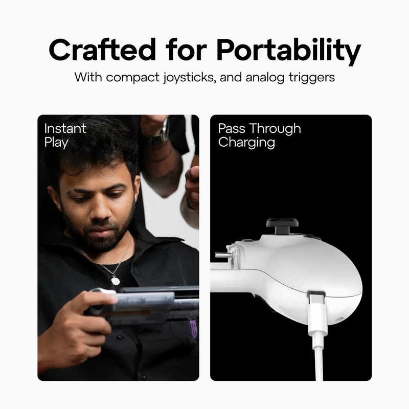 Headshot Pro Mobile Gaming Controller – Zero Lag, Hall Effect Joysticks, Pass-Through Charging (Android/iOS) (Limited Stock)